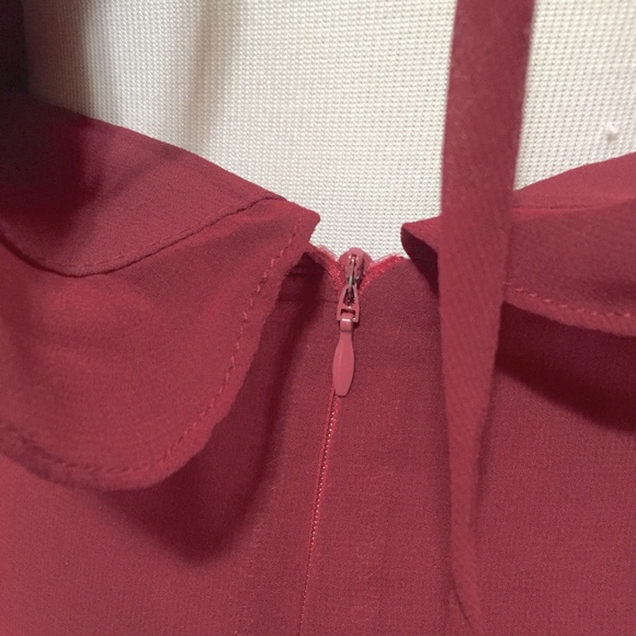 Lulus Burgundy Wine Chiffon Maxi Dress - Picture 6 of 8